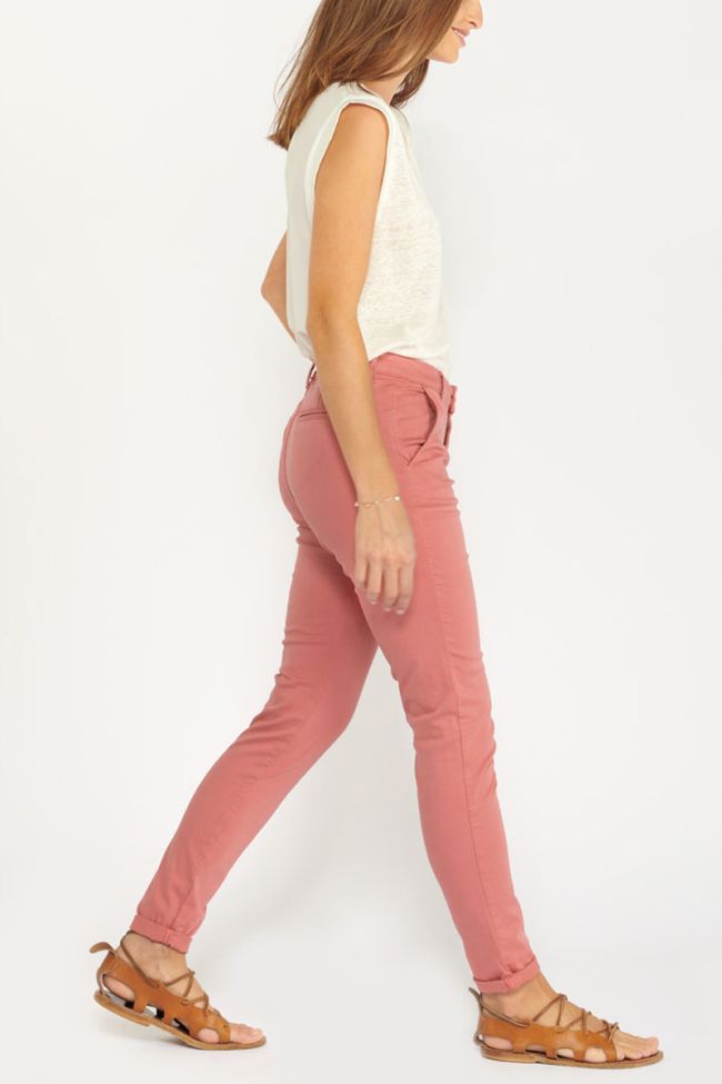 Pantalon Dyli pêche rosé