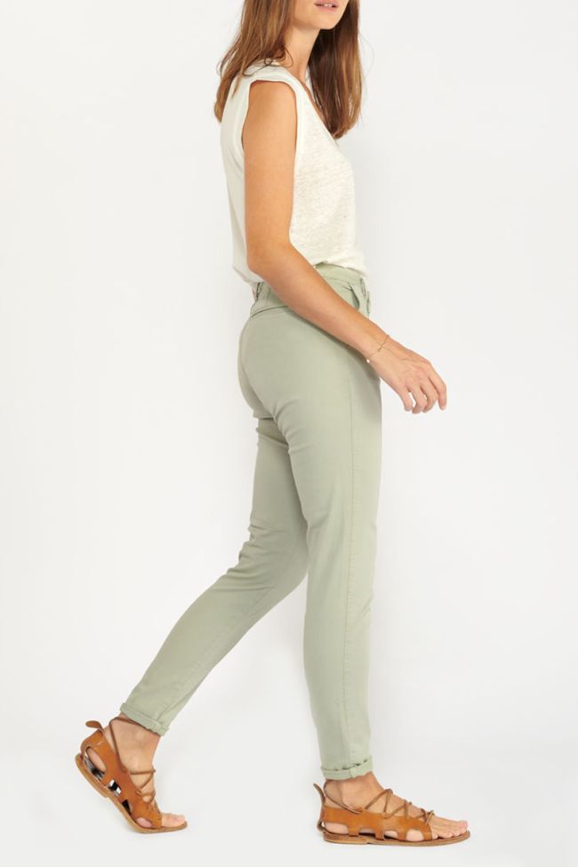 Pantalon Dyli vert amande