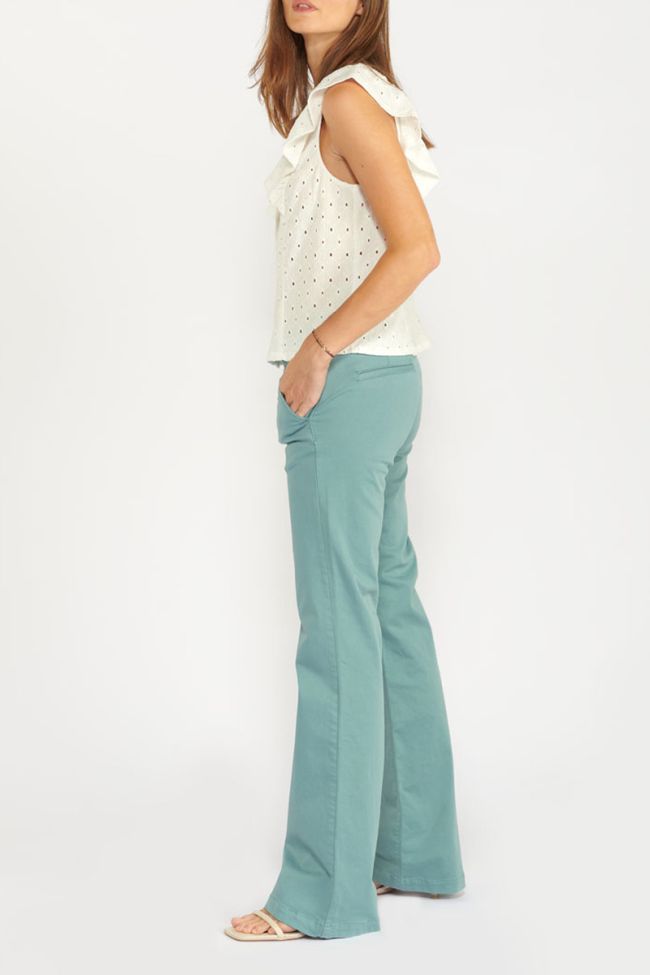Pantalon Flare Joelle turquoise