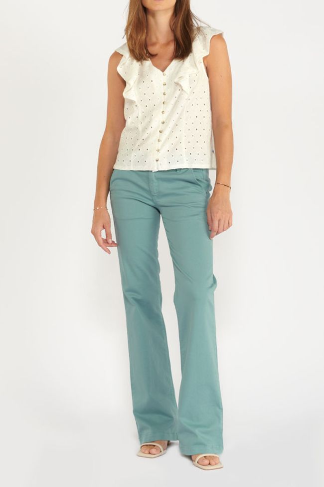 Pantalon Flare Joelle turquoise