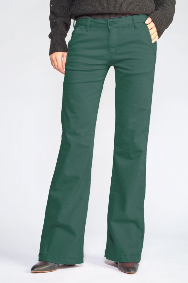 Pantalon Flare Joelle vert sapin