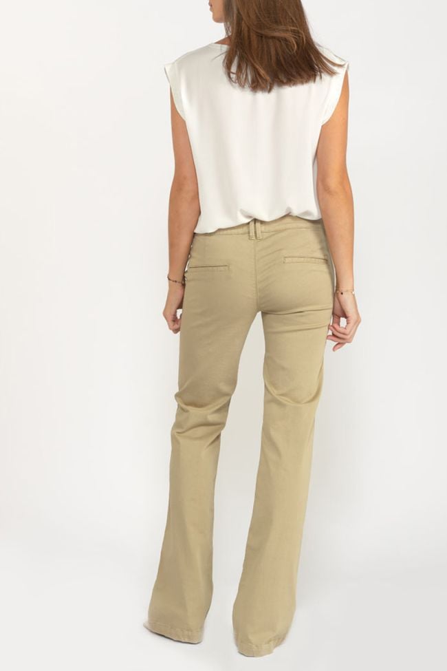 Pantalon Flare Joelle beige sable