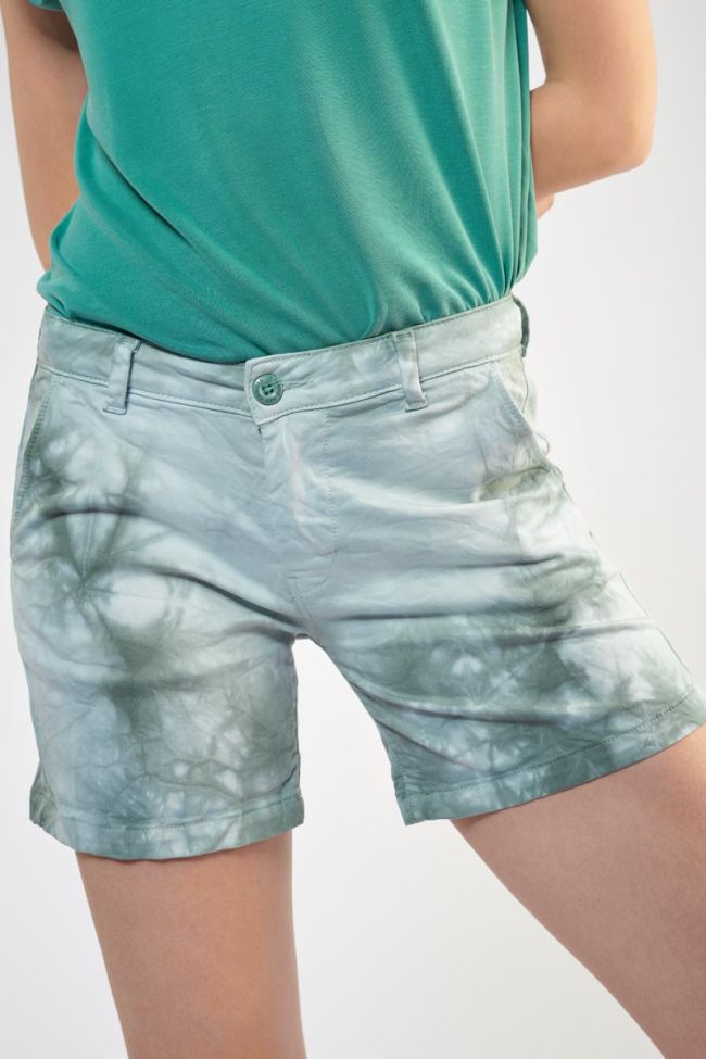 Short Veli4 tie and dye bleu vert