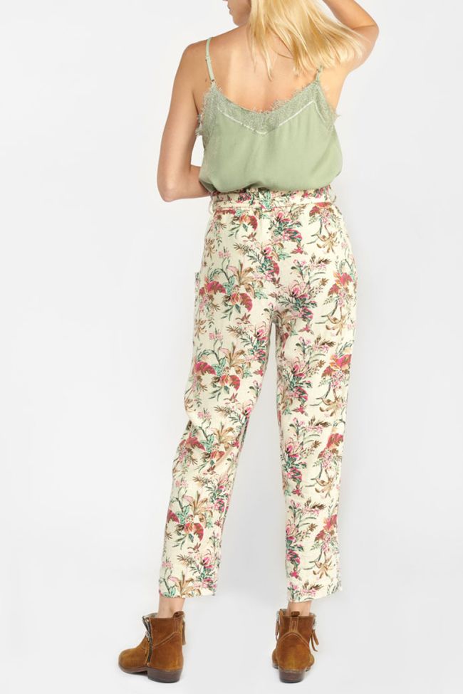 Pantalon Merida à motif tropical