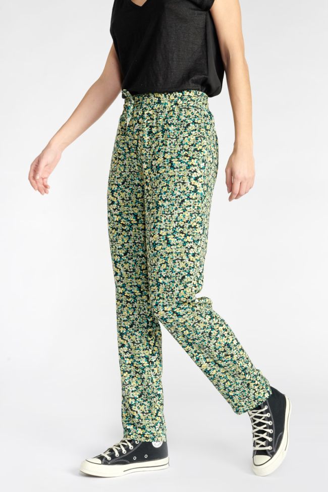 Pantalon Tani à motif fleuri