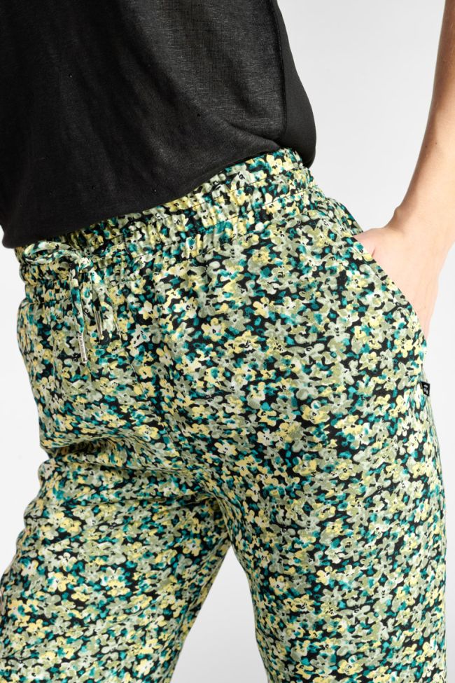 Pantalon Tani à motif fleuri