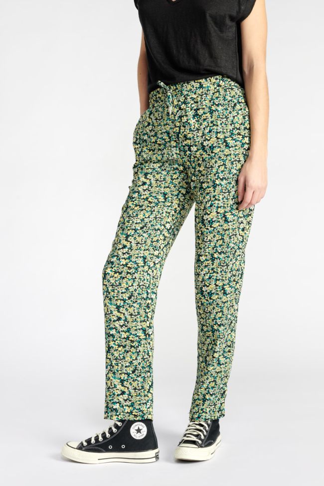 Pantalon Tani à motif fleuri