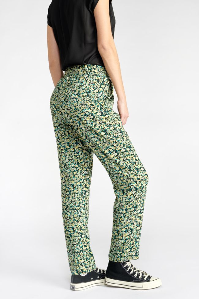 Pantalon Tani à motif fleuri