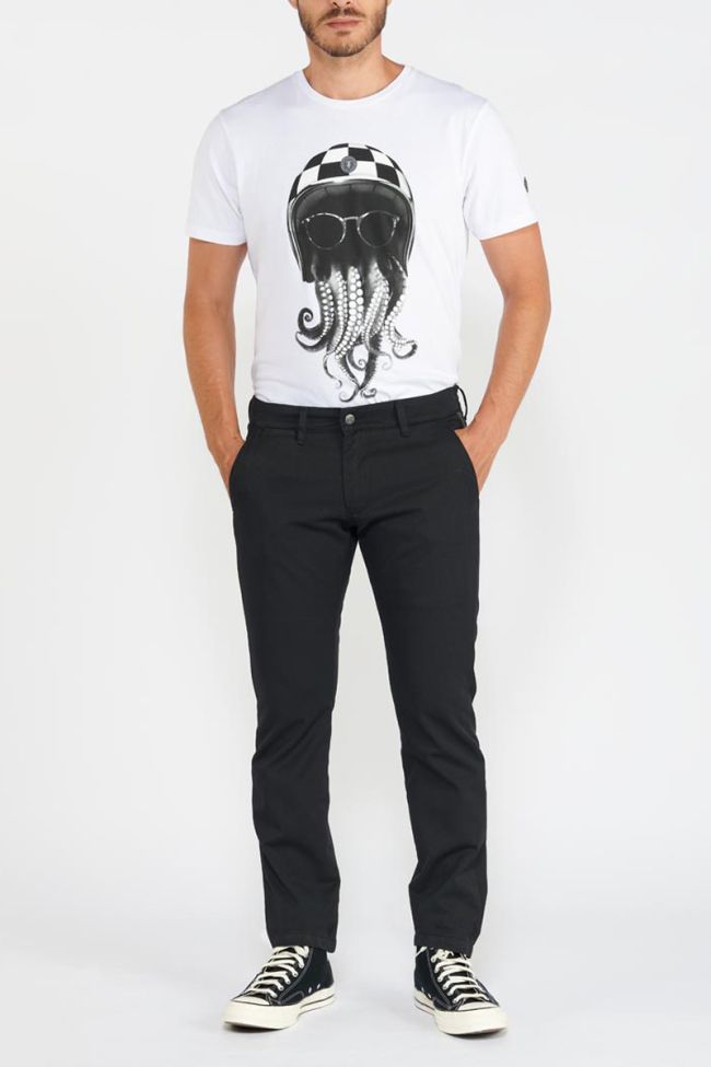 Pantalon Risor rayé noir et bleu