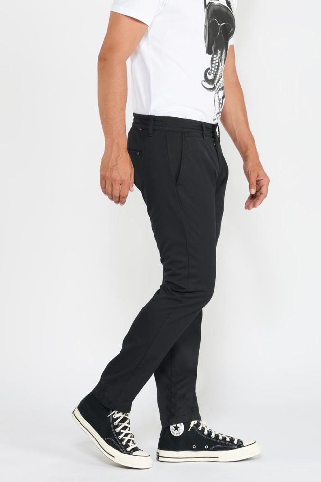 Pantalon Risor rayé noir et bleu