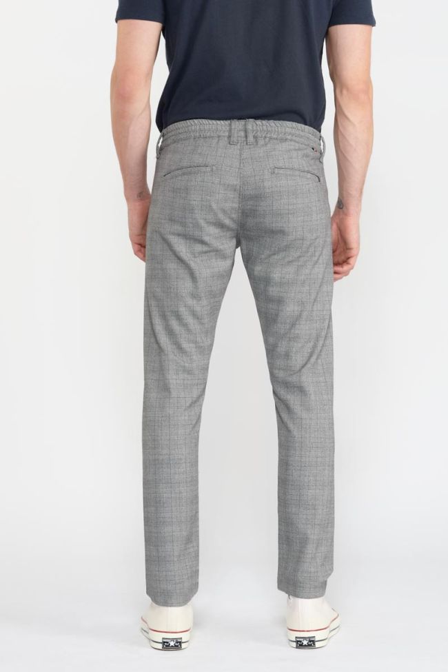 Pantalon Skien à carreaux gris