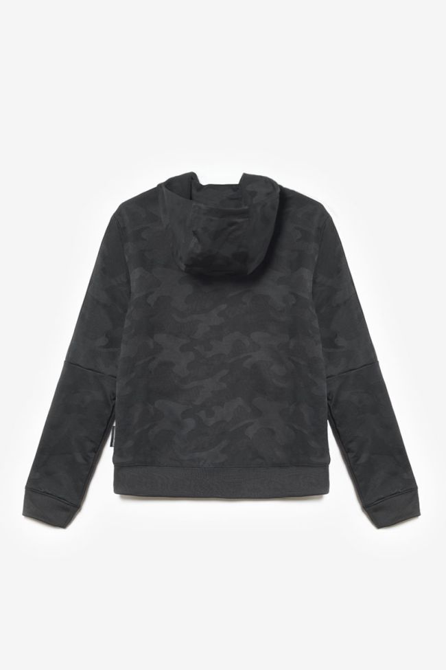 Sweat zippé Akabo camouflage noir