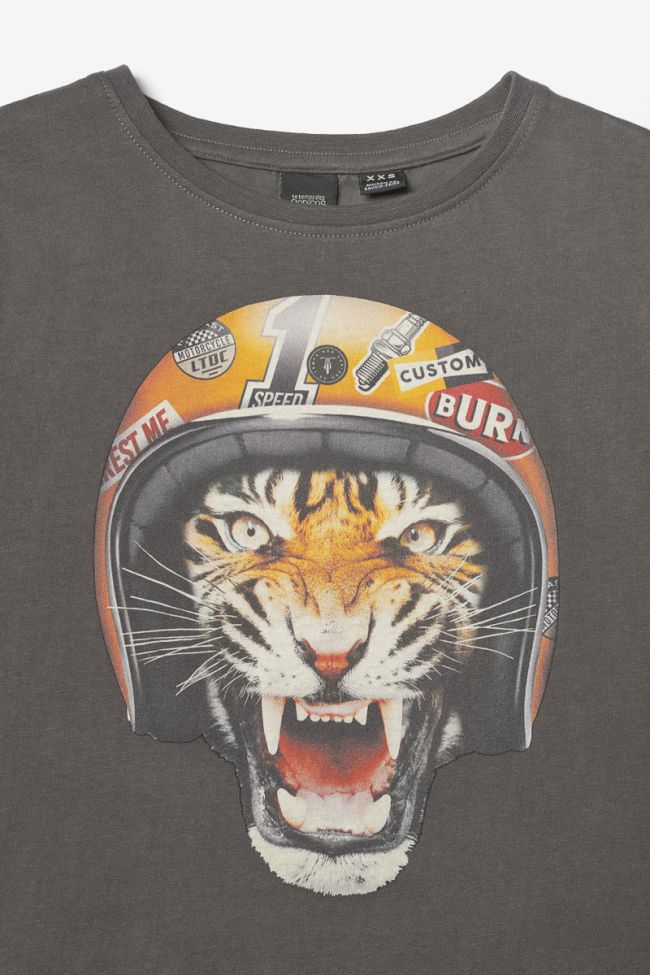 T-shirt Corkibo anthracite imprimé