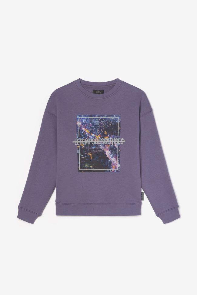 Sweat Nakabo violet imprimé