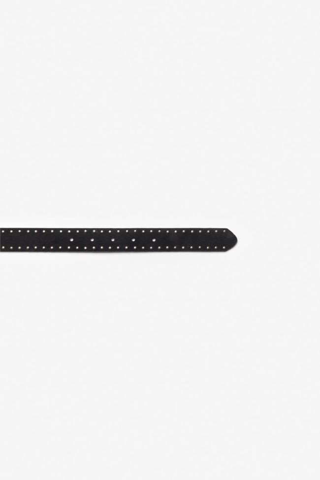 Ceinture Bass en cuir noir