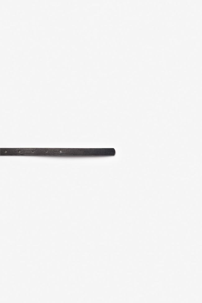 Ceinture Miniwest noire à motif croco