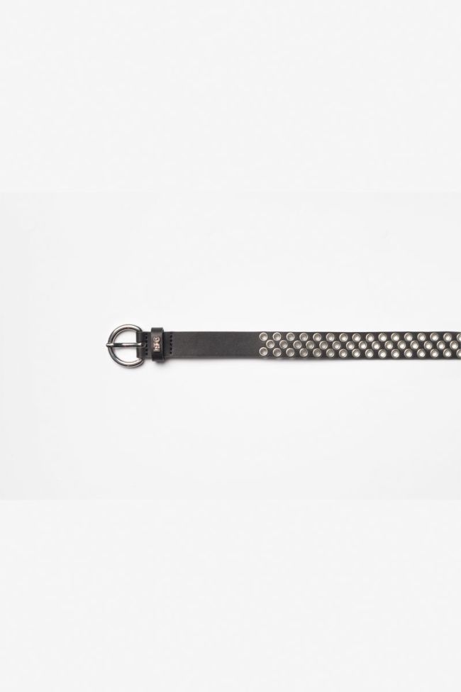 Ceinture Saona en cuir noir