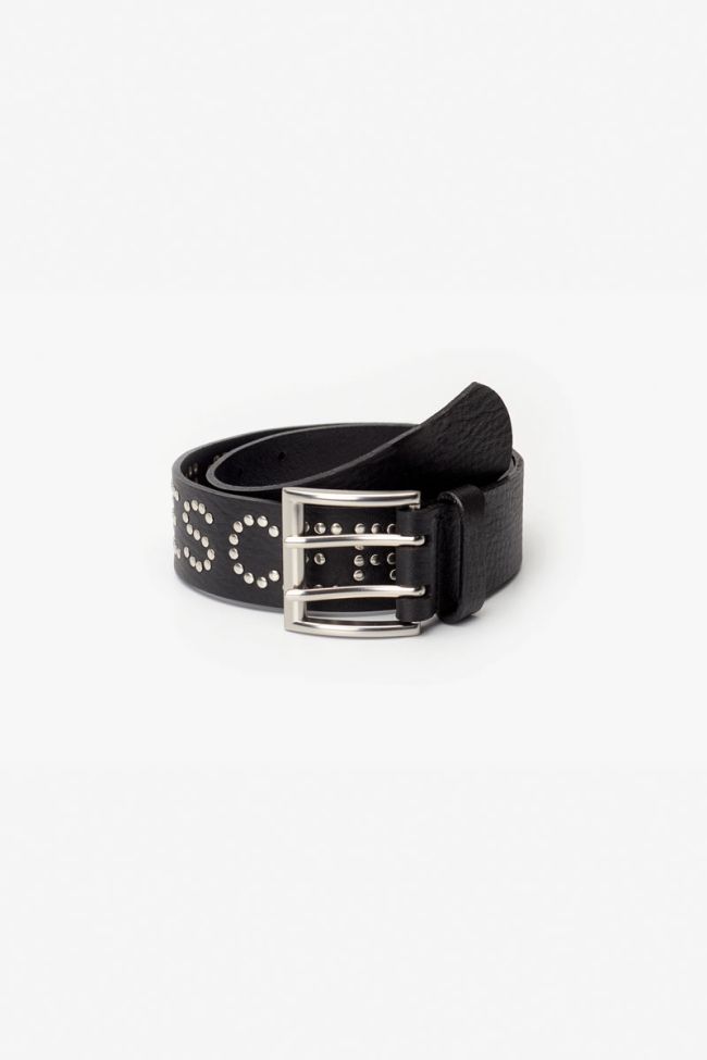 Ceinture Firstgi en cuir noir clouté