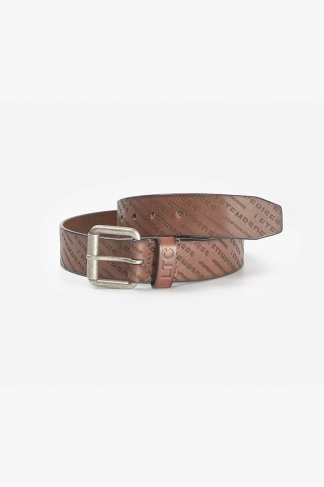 Ceinture Lorca en cuir marron