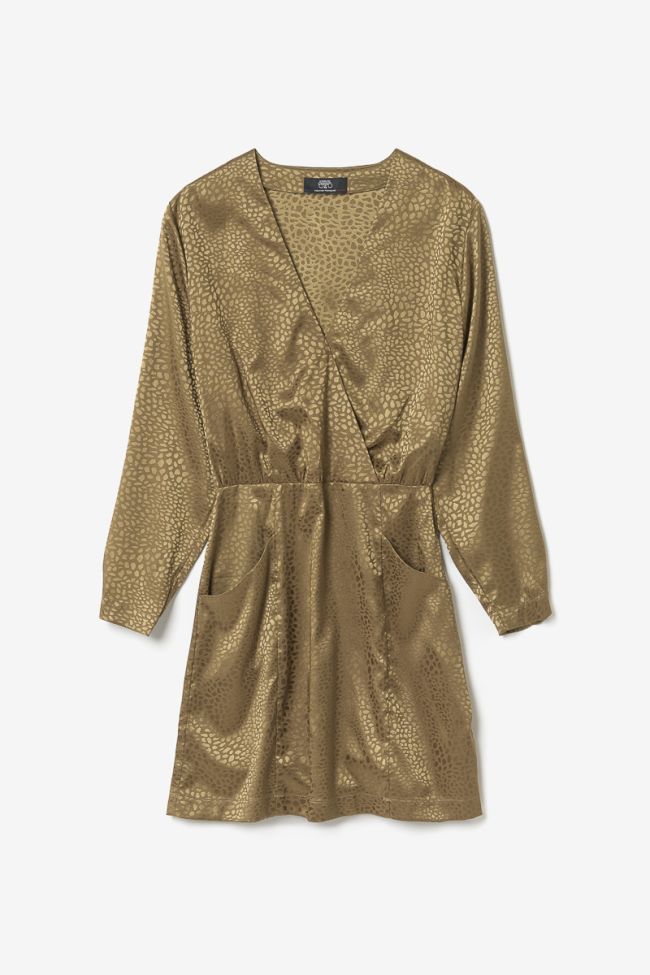 Robe Baz en jacquard doré