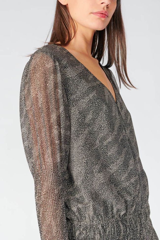 Robe longue Bereni à motif animalier