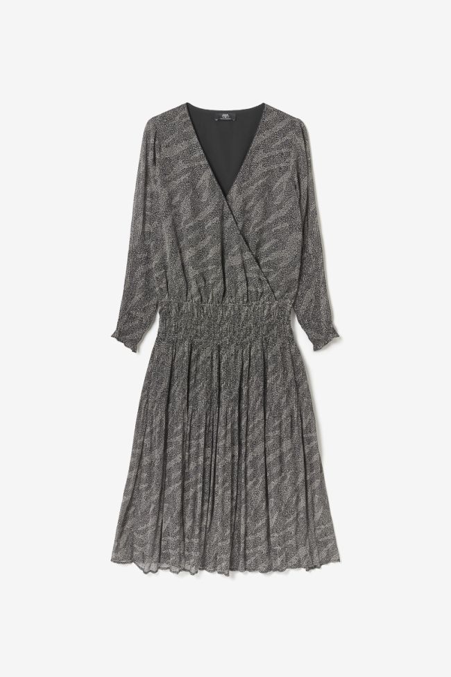 Robe longue Bereni à motif animalier