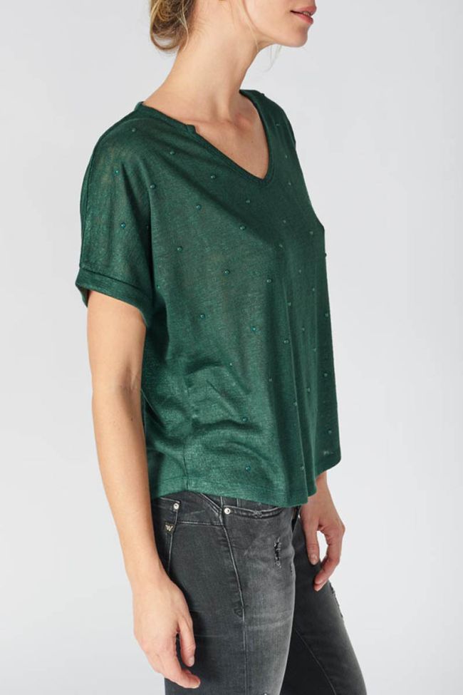 T-shirt Bijou vert sapin