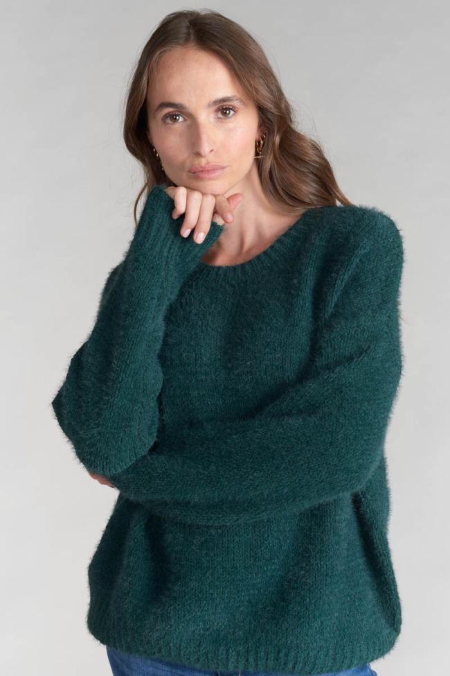 Pull Daisy vert bouteille