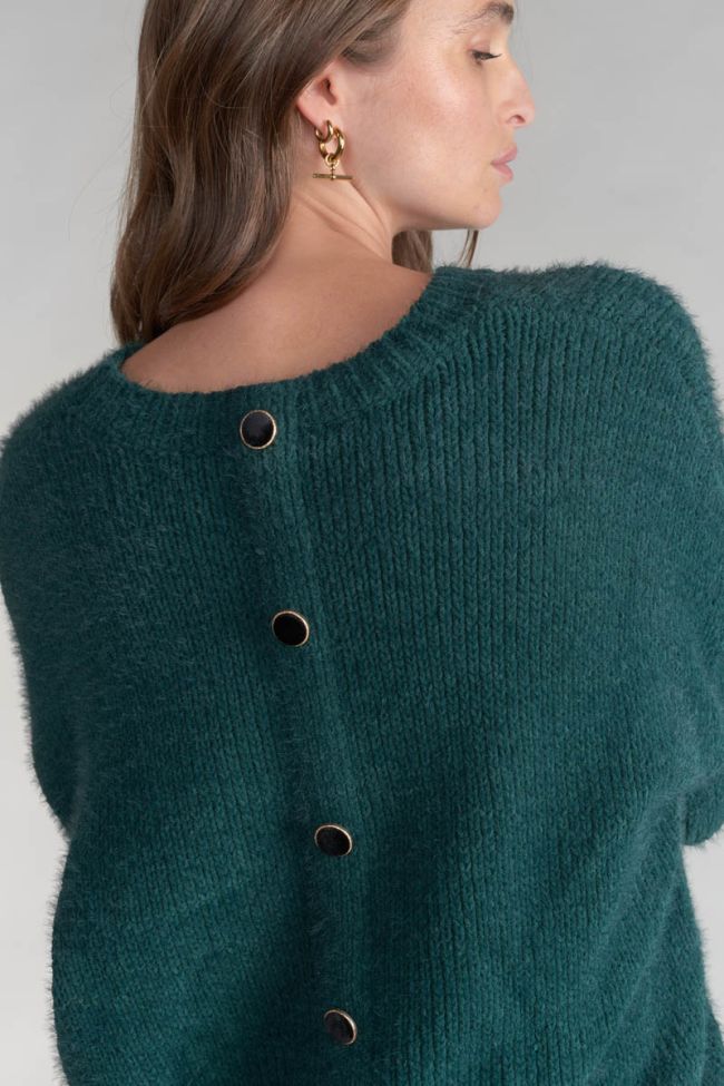 Pull Daisy vert bouteille