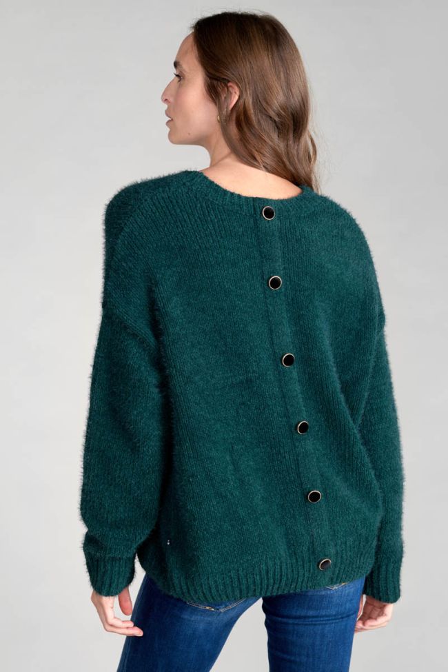Pull Daisy vert bouteille