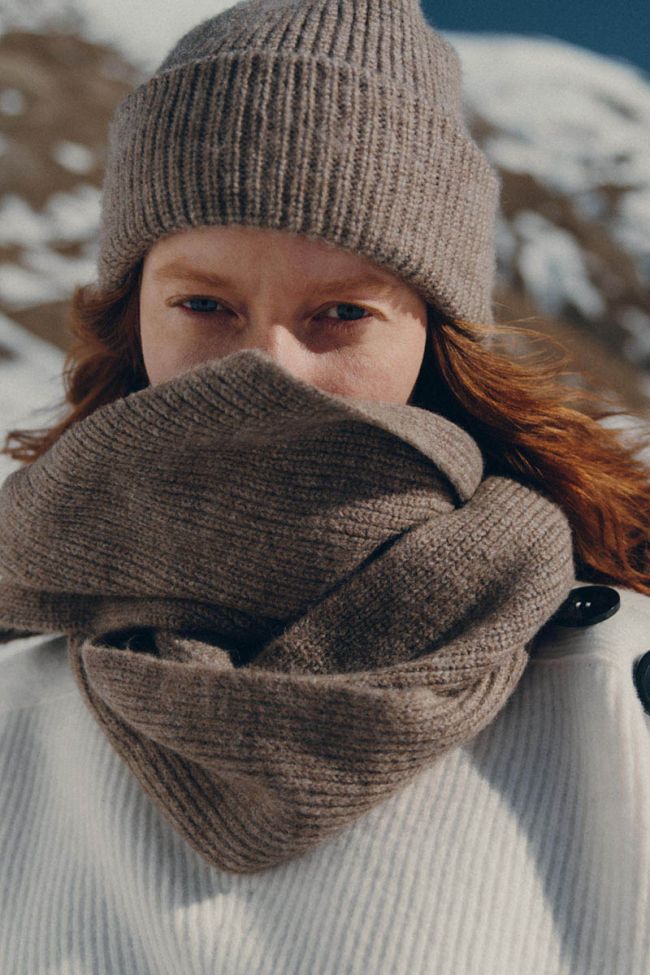 Bonnet Emme taupe chiné