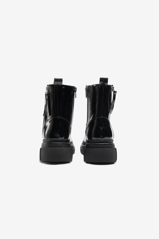 Bottines Erin noires vernis