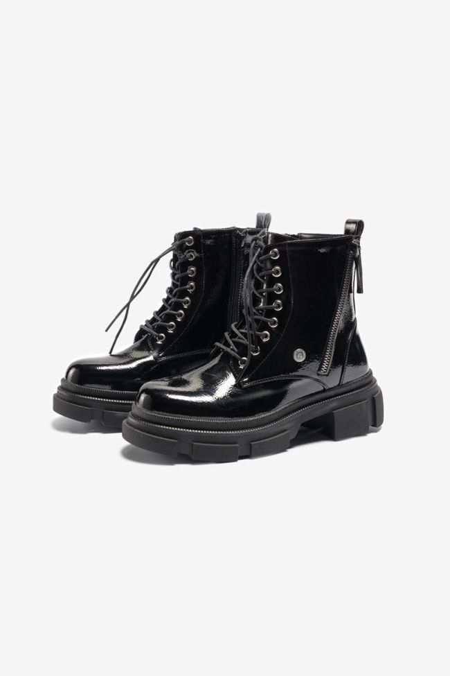 Bottines Erin noires vernis