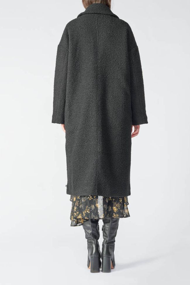 Manteau long Eva noir