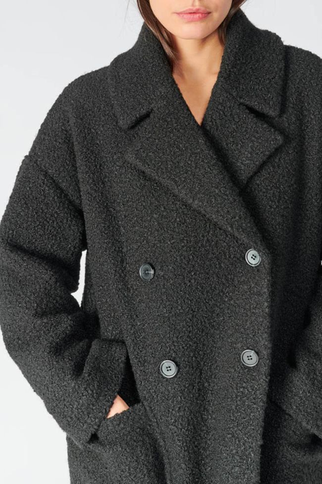 Manteau long Eva noir