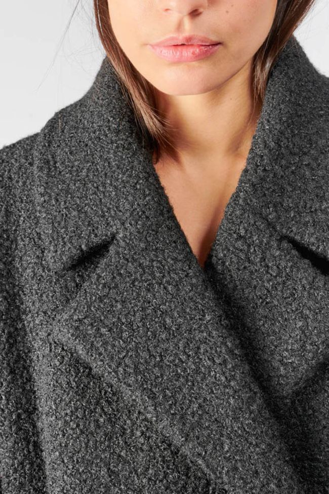 Manteau long Eva noir