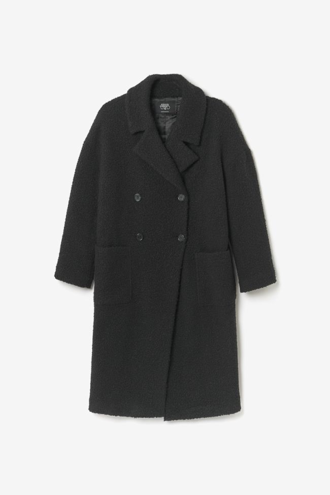 Manteau long Eva noir