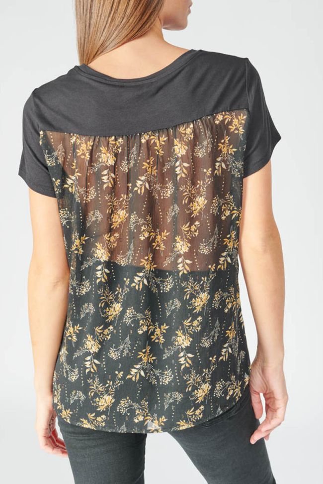 T-shirt Gill noir imprimé