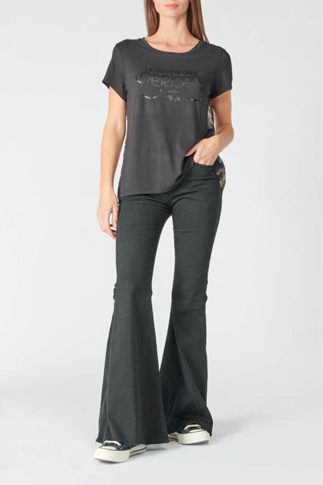 T-shirt Gill noir imprimé