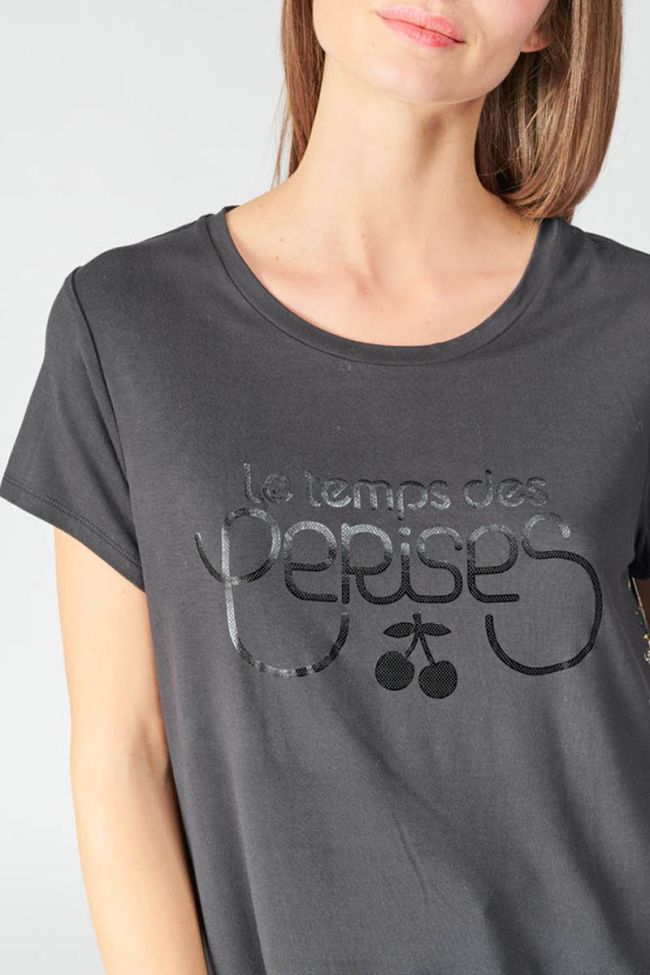 T-shirt Gill noir imprimé