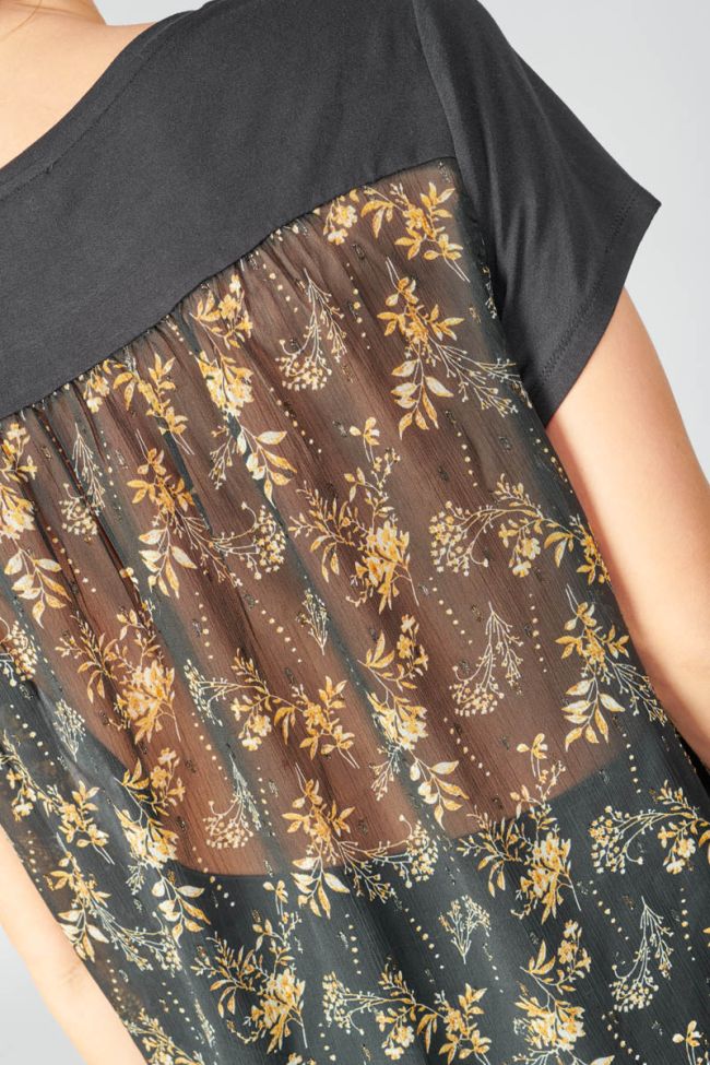 T-shirt Gill noir imprimé