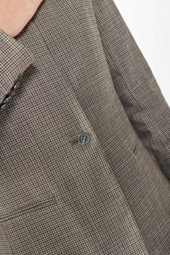 Veste blazer Great marron à carreaux