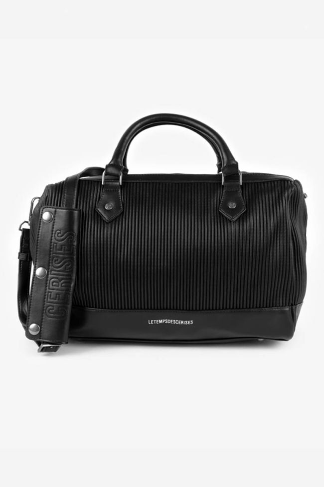 Sac bowling Isaia noir plissé