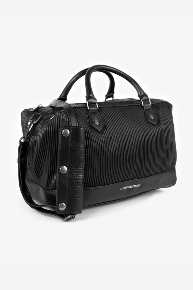 Sac bowling Isaia noir plissé