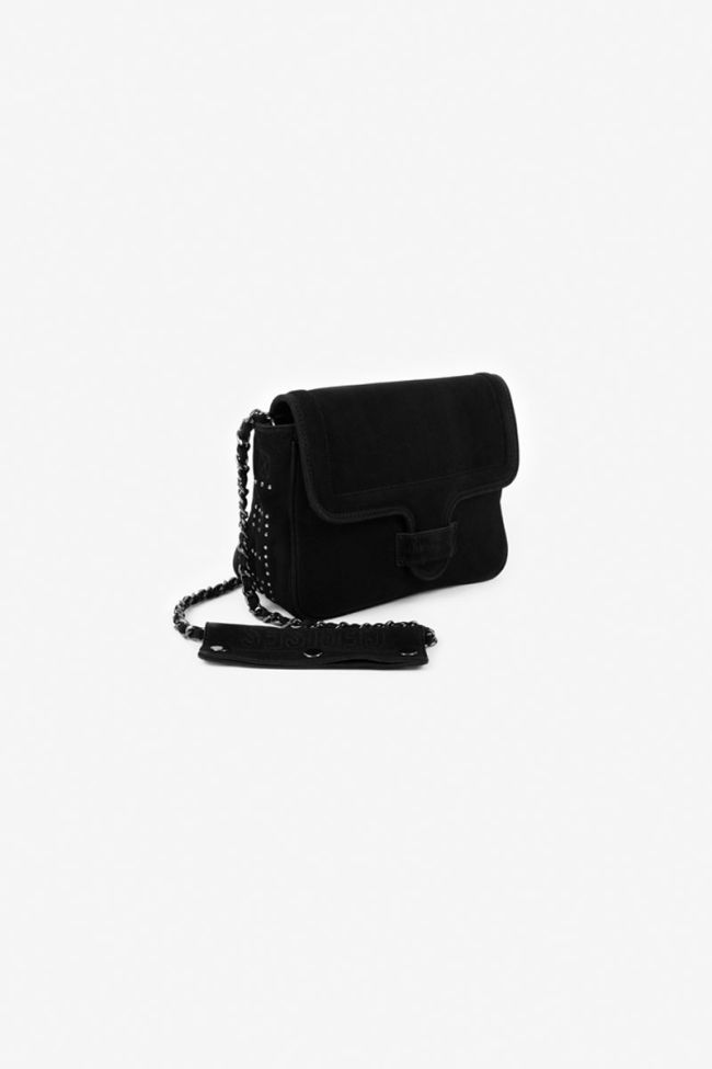 Sac Klelia en cuir suède noir