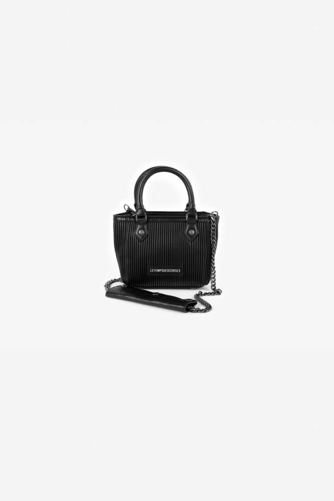 Sac Lana noir plissé