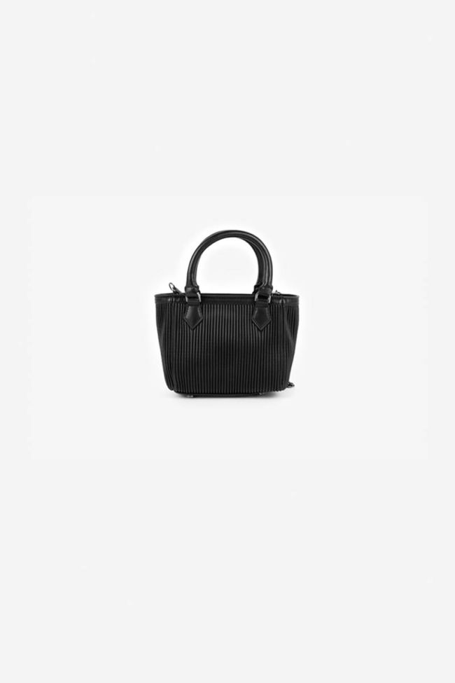 Sac Lana noir plissé