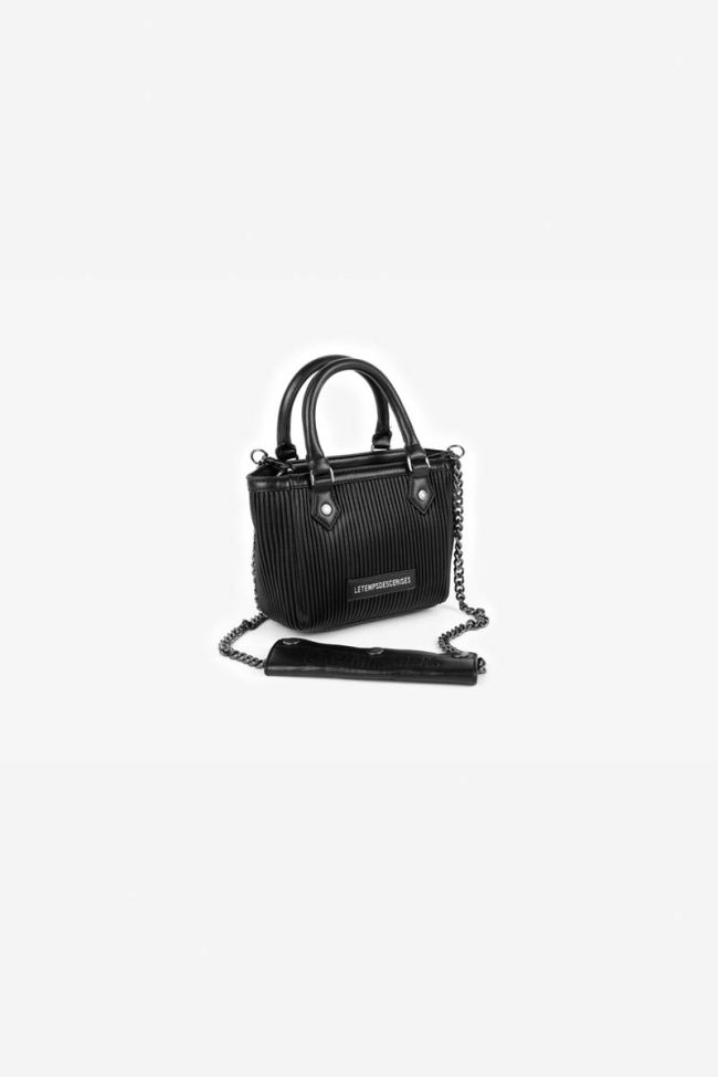 Sac Lana noir plissé