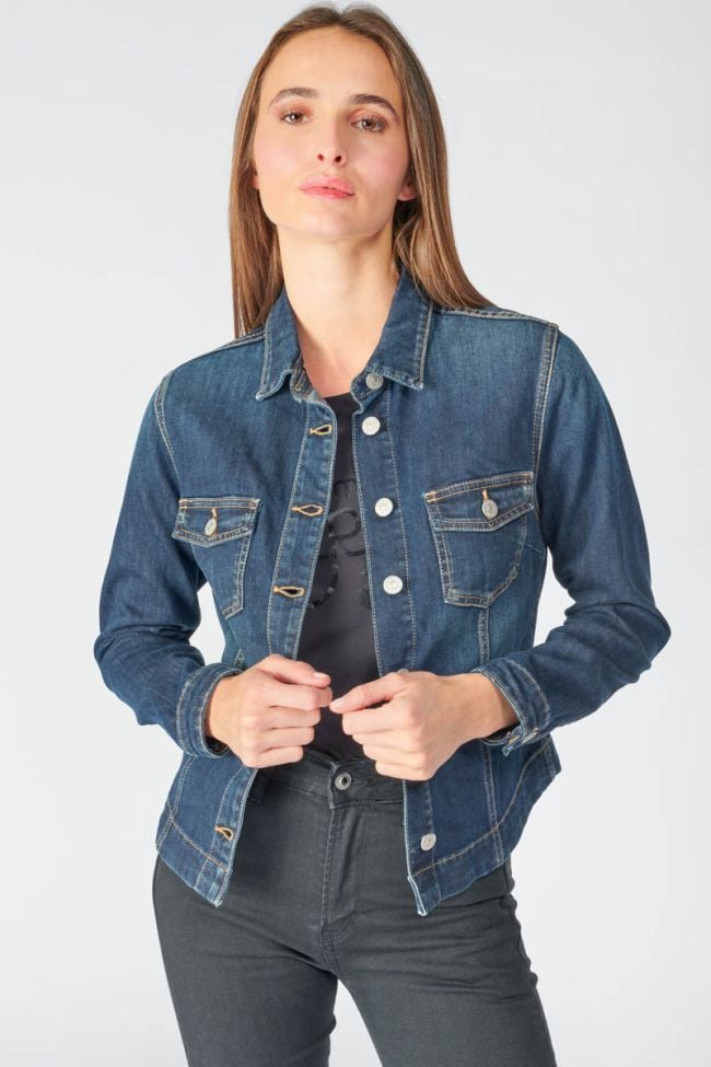 Veste en jeans Lilly bleu foncé