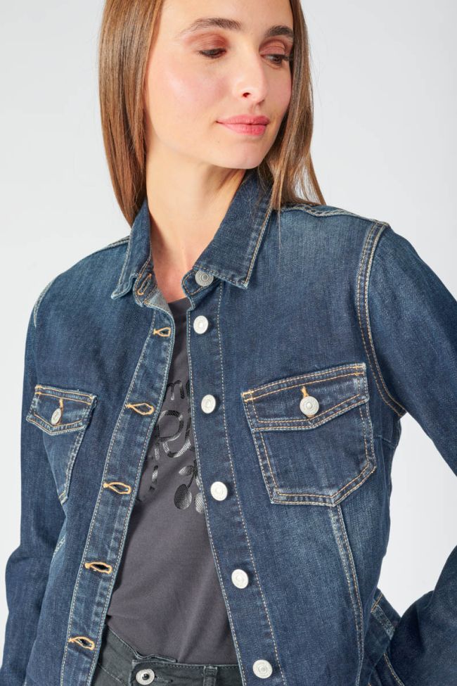 Veste en jeans Lilly bleu foncé